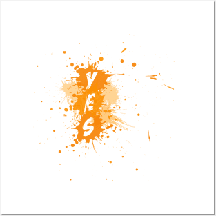 YES Splash | Version Orange Posters and Art